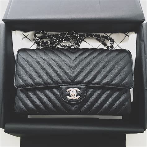 chanel classic double flap chevron edition|best Chanel flap.